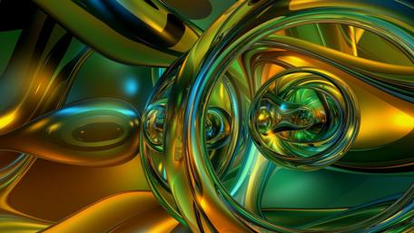 3D liquid digital art wallpaper
