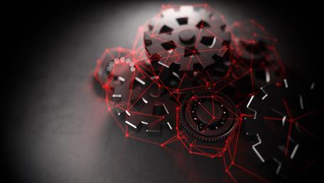 3D gears - Digital art wallpaper