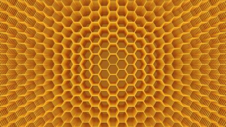 3D honeycomb wallpaper