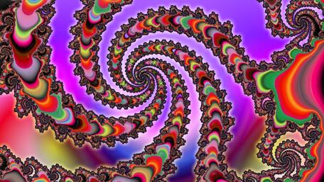 Colorful psychedelic art wallpaper