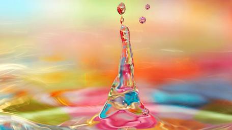 Colorful water splash wallpaper