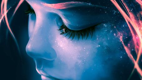 Dreaming girl wallpaper