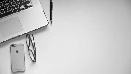 Black and White Tech Elegance Scene wallpaper