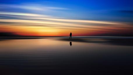 Man on the horizon wallpaper
