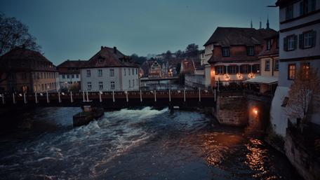 Bridge on Regnitz river - Bamberg wallpaper