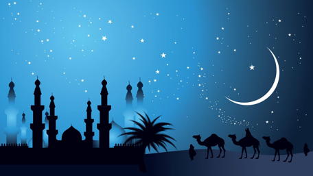 Silhouette arabia wallpaper