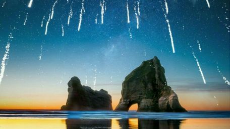 Wharariki Beach and the Archway Islands wallpaper