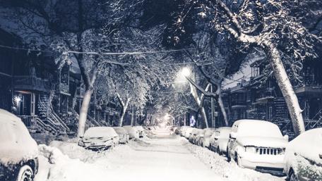 Snow in New York wallpaper