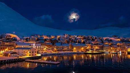 Alta at night - Norway wallpaper