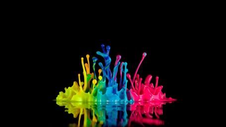 Colorful liquid - Abstract art wallpaper