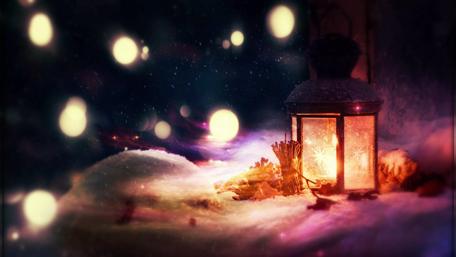 Christmas candlelight wallpaper