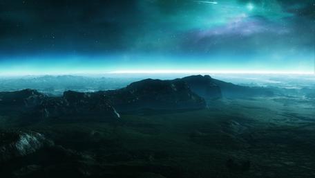 Fantasy landscape form another planet wallpaper