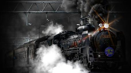 Old steam locomotive wallpaper