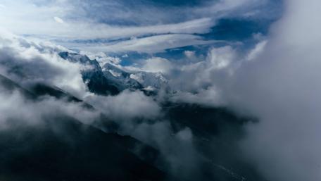Above the clouds - Aerial photography wallpaper