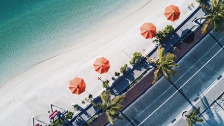 Summer Beach Vibes from Above wallpaper