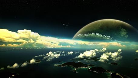 Layers of the atmosphere wallpaper