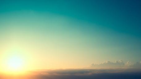 Sunshine above the clouds wallpaper