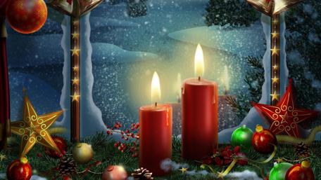 Christmas Candle Wonderland wallpaper