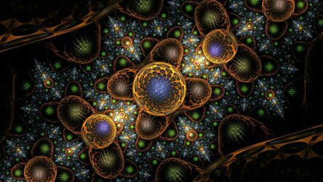 Cappuccino fractal art wallpaper