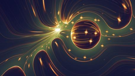 Cosmic Flow of Light and Patterns wallpaper