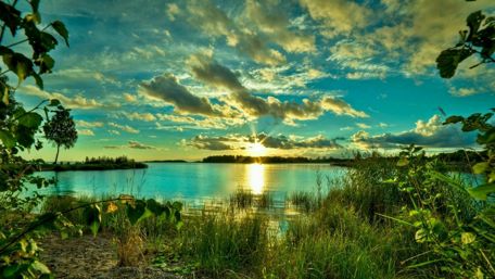 Breathtaking sunrise wallpaper