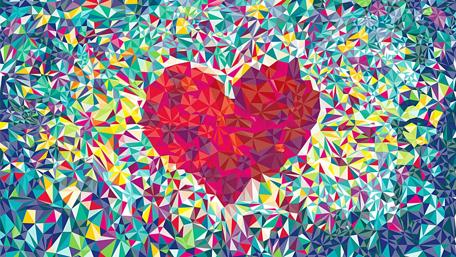 Amor Low Poly Art wallpaper