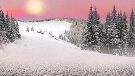 Winter in Transcarpathia, Ukraine wallpaper