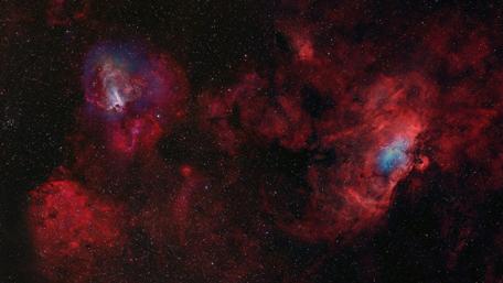 Astrofotography of nebulas wallpaper