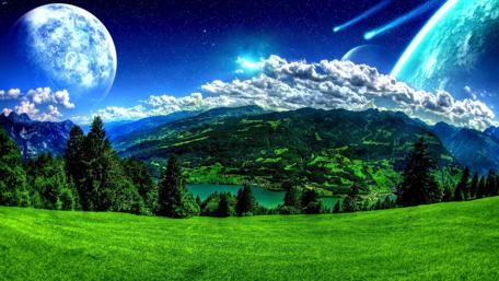 Celestial phenomena wallpaper