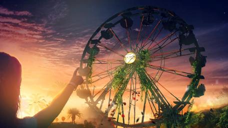 Fantasy ferris wheel wallpaper