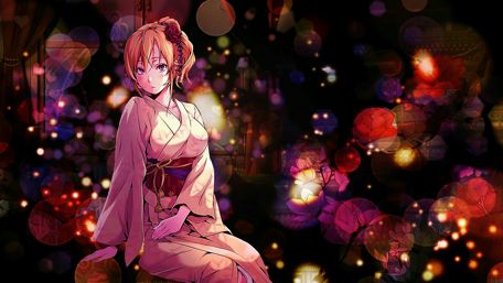 Majestic Erina in Lantern Lights wallpaper