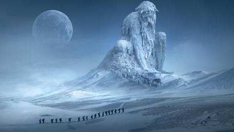 Moonlight and Ice God wallpaper