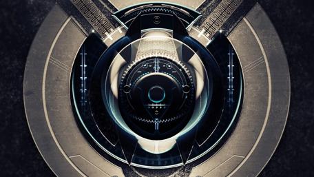 Futuristic Camera Lens Design wallpaper