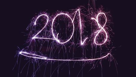 Vibrant 2018 Sparkler Celebration Wallpaper wallpaper