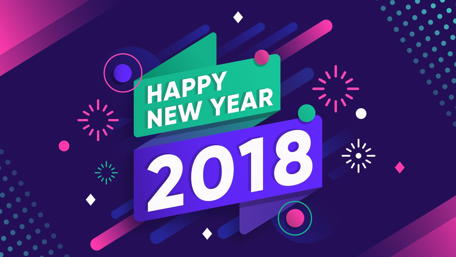 2018 Happy New Year wallpaper