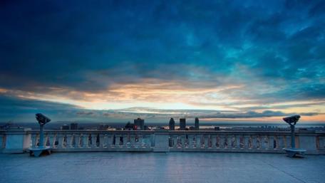 Blue dusk wallpaper