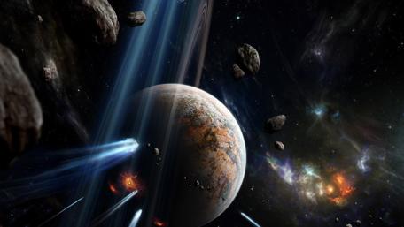 Meteor shower wallpaper