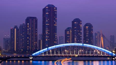 Colorful Eidai Bridge wallpaper