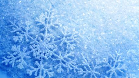 Snowflake in the snow wallpaper