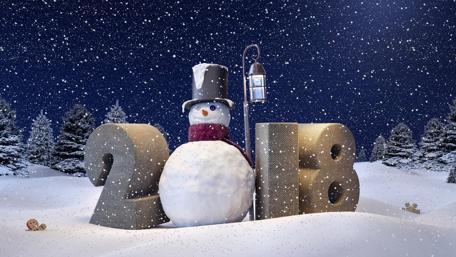 2018 New Year Snowman ⛄ wallpaper