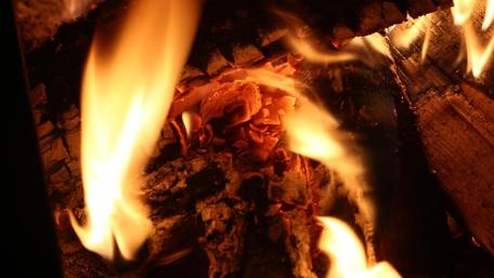 Warmth of the Flames Dancing Brightly wallpaper