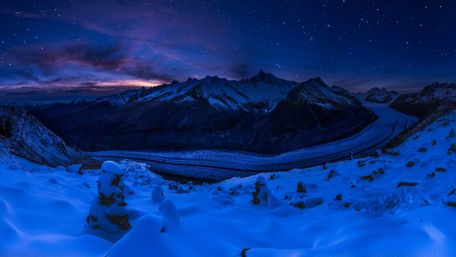 The Great Aletsch Glacier (Switzerland) wallpaper