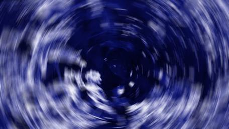 Dynamic Swirl of Blue Vortex Magic wallpaper