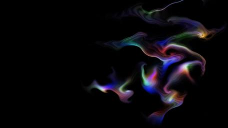 Vibrant Smoke Swirls in Darkness wallpaper