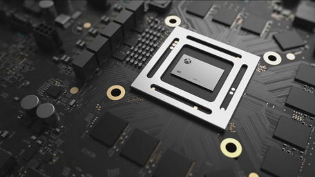 Xbox One X Processor Close-Up View wallpaper