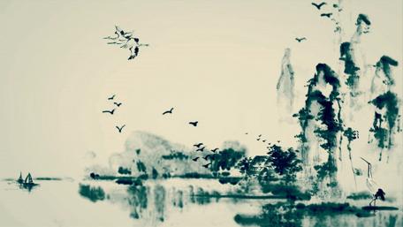 Landscape painting wallpaper