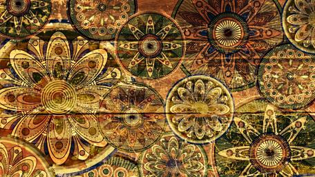 Nature's Patterns in Wood Art Design wallpaper