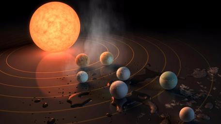 Alien solar system wallpaper