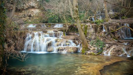 Magical waterfall wallpaper