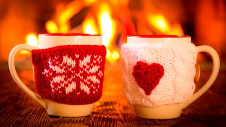 Winter cups wallpaper